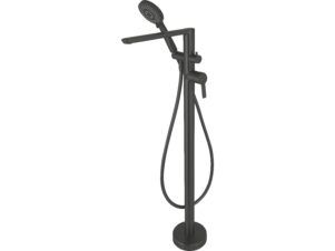 DEANTE bateria wannowa wolnostojąca z zestawem prysznicowym ARNIKA nero