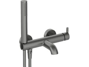 DEANTE bateria wannowa z zestawem prysznicowym SILIA titanium