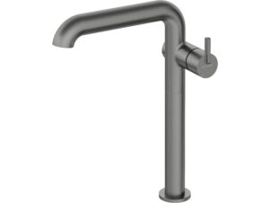 DEANTE bateria umywalkowa wysoka z prostokątną wylewką SILIA titanium