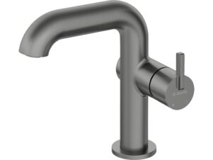 DEANTE bateria umywalkowa z prostokątną wylewką SILIA titanium