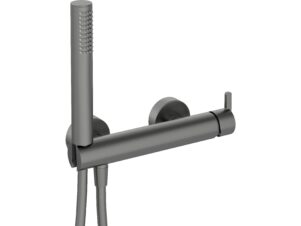 DEANTE bateria prysznicowa z zestawem prysznicowym SILIA titanium