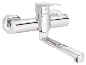 DEANTE bateria umywalkowa ścienna TUBO chrom