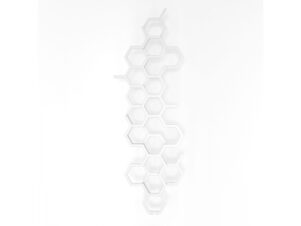 TERMA grzejnik dekoracyjny pionowy HEX 1700x573 biały