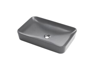 DEANTE umywalka ceramiczna nablatowa - 60x40 cm TEMISTO titanium