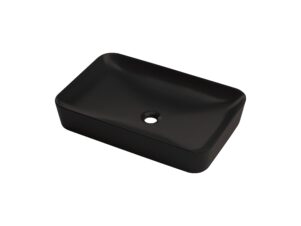 DEANTE umywalka ceramiczna nablatowa - 60x40 cm TEMISTO nero