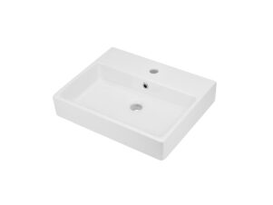 DEANTE umywalka ceramiczna nablatowa/ścienna - 50x40 cm TEMISTO biały