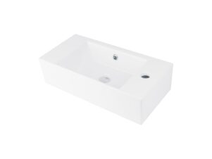 DEANTE umywalka ceramiczna nablatowa prawa HIACYNT NEW biały