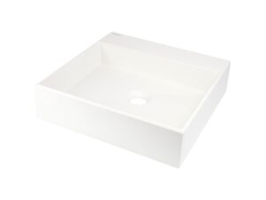 DEANTE umywalka granitowa nablatowa CORREO alabaster