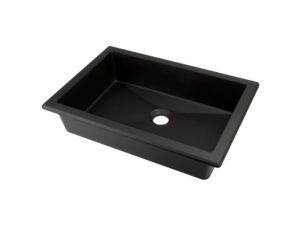 DEANTE umywalka granitowa podblatowa/wpuszczana CORREO nero