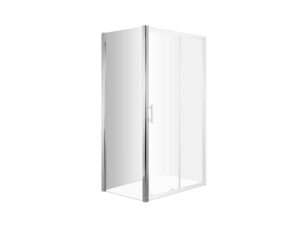 DEANTE ścianka prysznicowa boczna 80 cm PRIZMA chrom