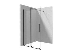 DEANTE ścianka prysznicowa walk-in - przesuwna 100 cm PRIZMA nero