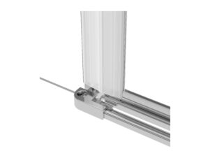 DEANTE komponent łączący drzwi ze ścianką walk-in - do zabudowy wnęki KERRIA PLUS chrom