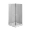 DEANTE kabina prysznicowa kwadratowa 90 cm FUNKIA chrom