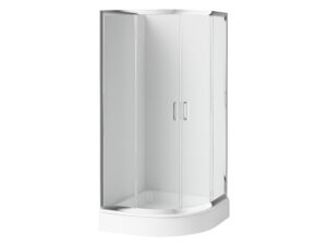 DEANTE kabina prysznicowa półokrągła 80x80 cm - wysokość 170 cm chrom