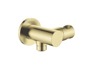 DEANTE przyłącze kątowe okrągłe z uchwytem na słuchawkę CASCADA złoto szczotkowane