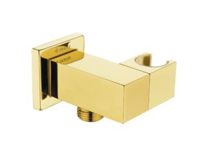 DEANTE przyłącze kątowe kwadratowe z uchwytem na słuchawkę CASCADA złoty