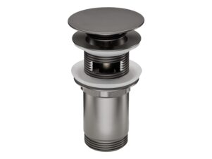 DEANTE korek do umywalki lub bidetu z tuleją - uniwersalny CLICK-CLACK titanium