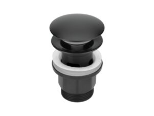 DEANTE korek do umywalki lub bidetu przelewem CLICK-CLACK nero