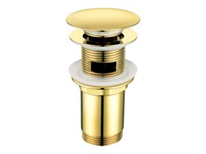 DEANTE korek do umywalki lub bidetu z tuleją - uniwersalny CLICK-CLACK złoty