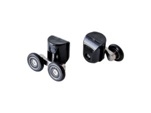 DEANTE rolki górne podwójne do szyb 5 mm nero