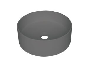 DEANTE umywalka granitowa nablatowa SILIA antracyt metalik